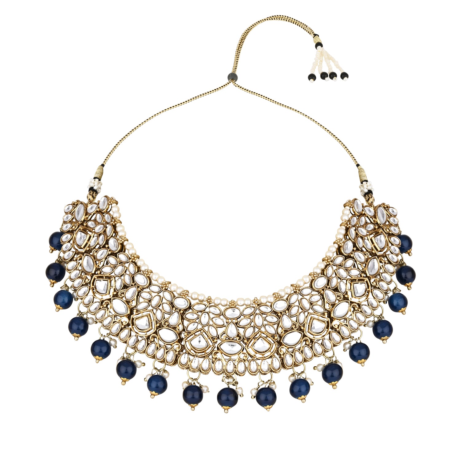 Jenisha Blue Choker Set