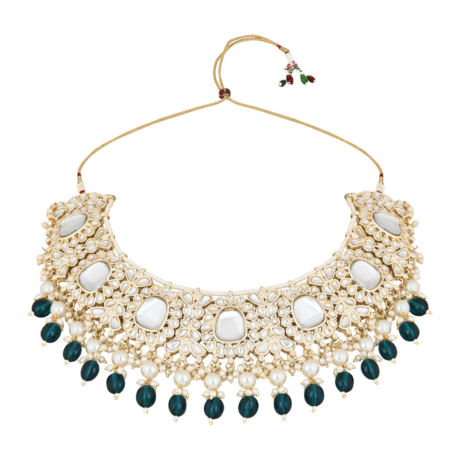 Lavishka Peacock Green Choker Set