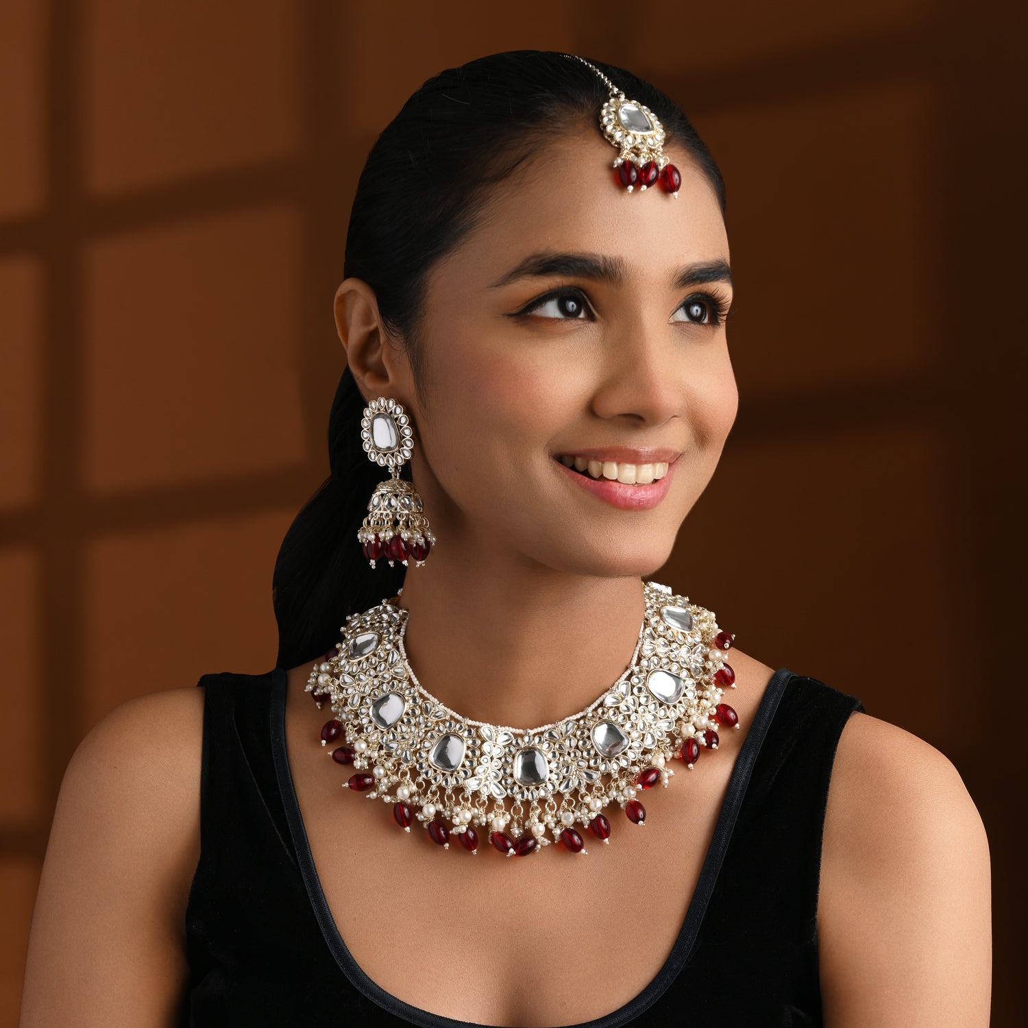 Lavishka Wine Choker Set