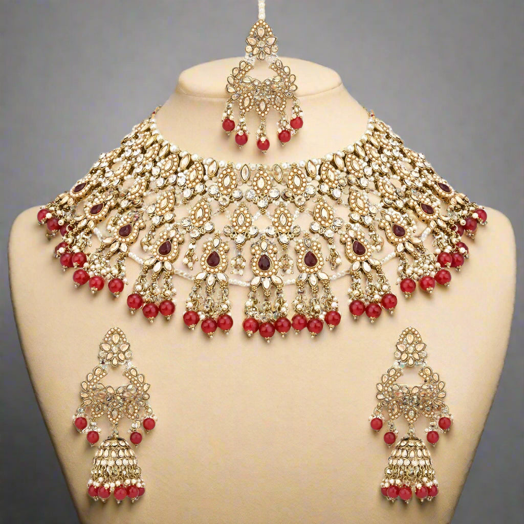 Samruddhi Maroon Choker Set