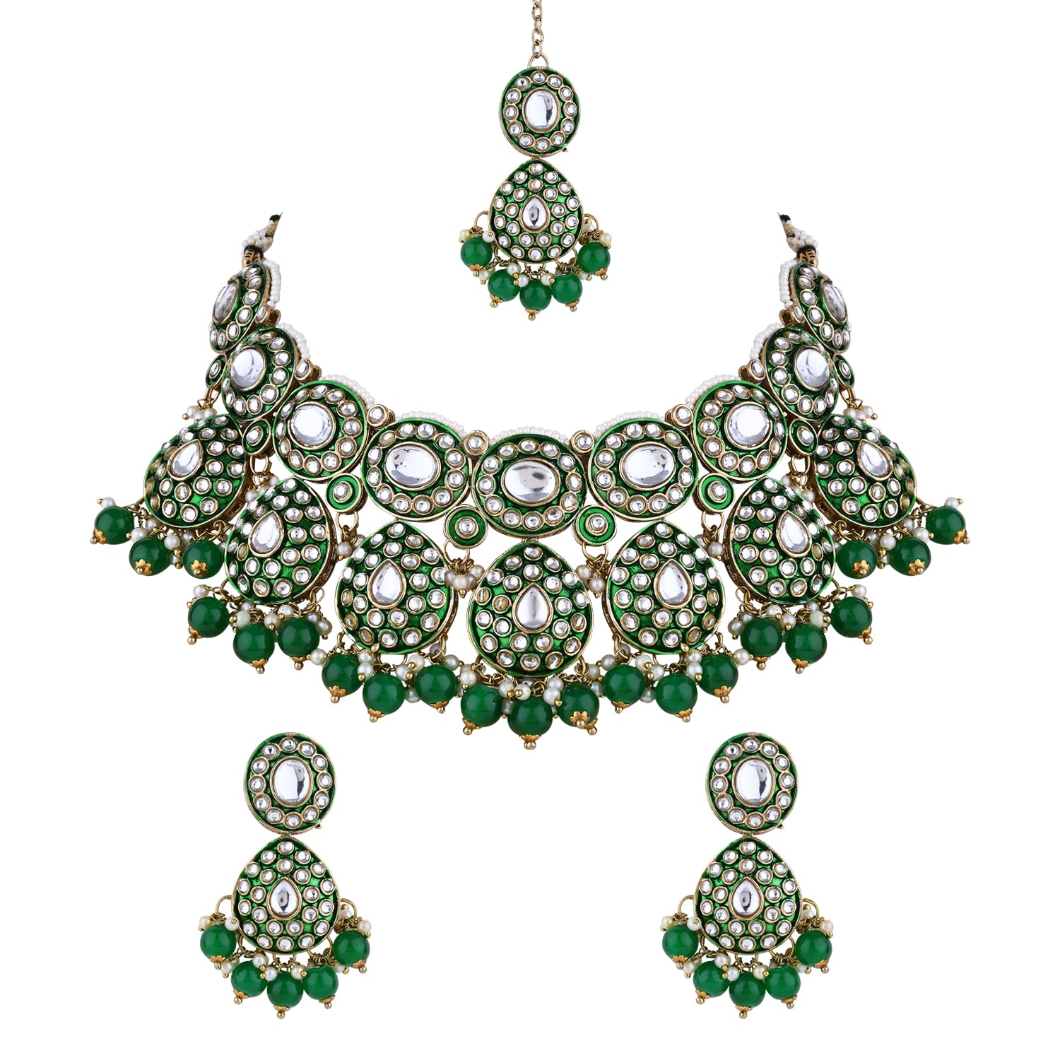 Lavya Green Necklace Set