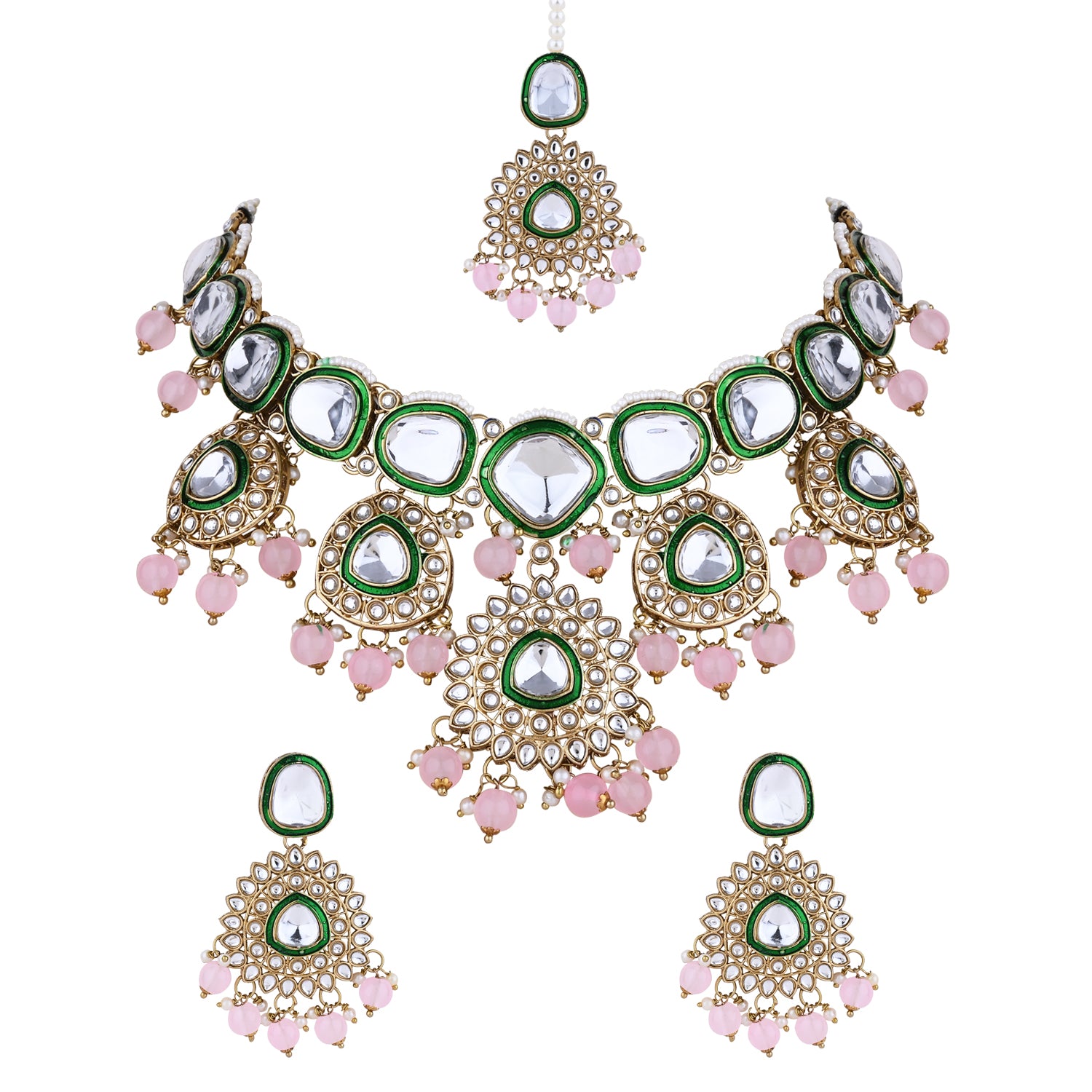 Atiya Pink Necklace Set
