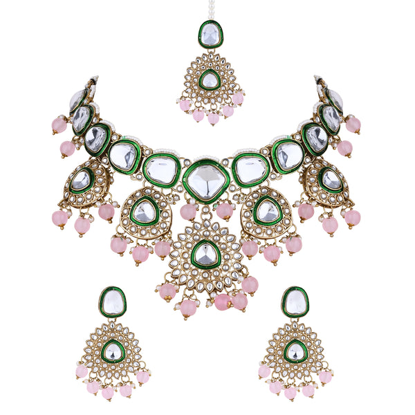 Atiya Pink Necklace Set