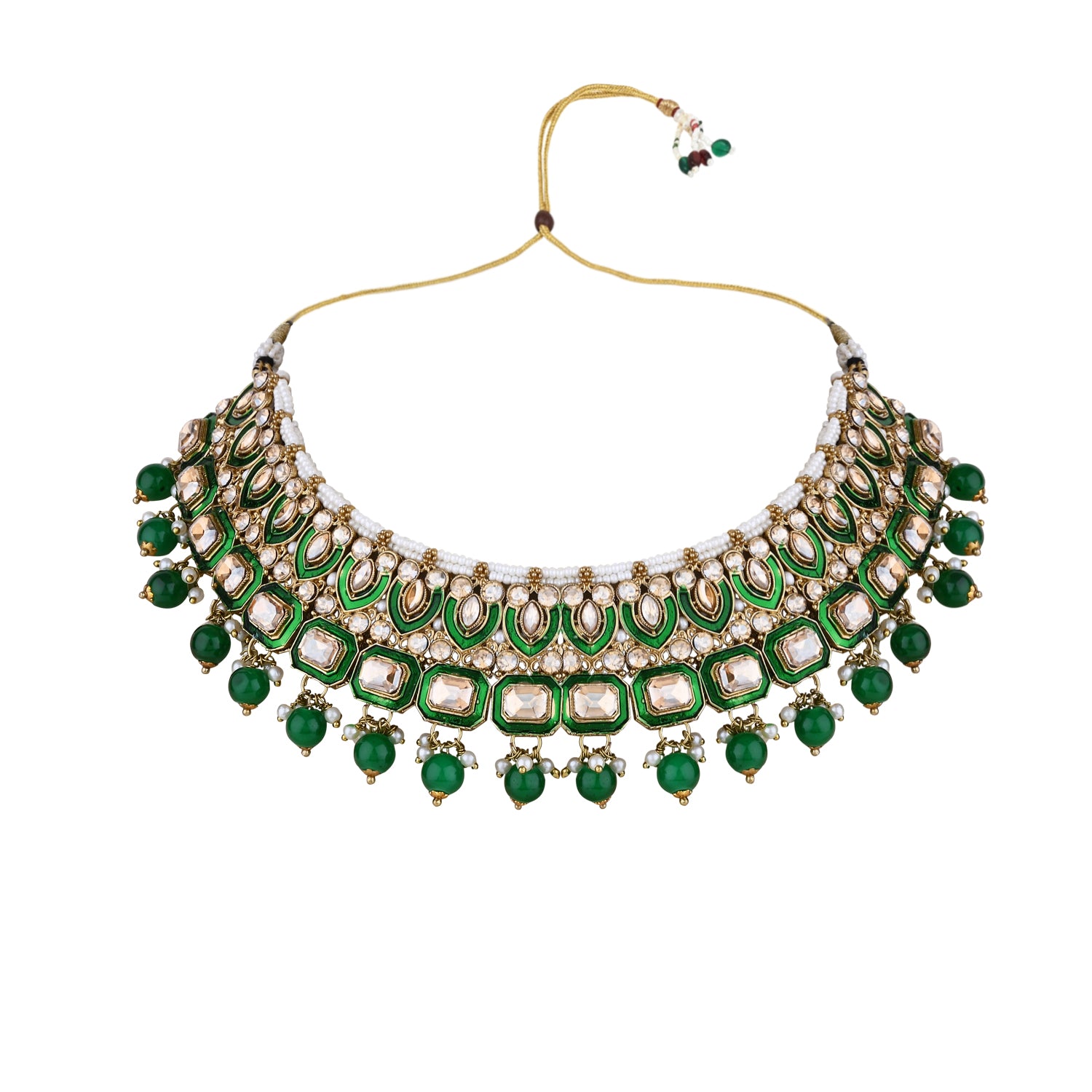 Fareeha Green Necklace Set