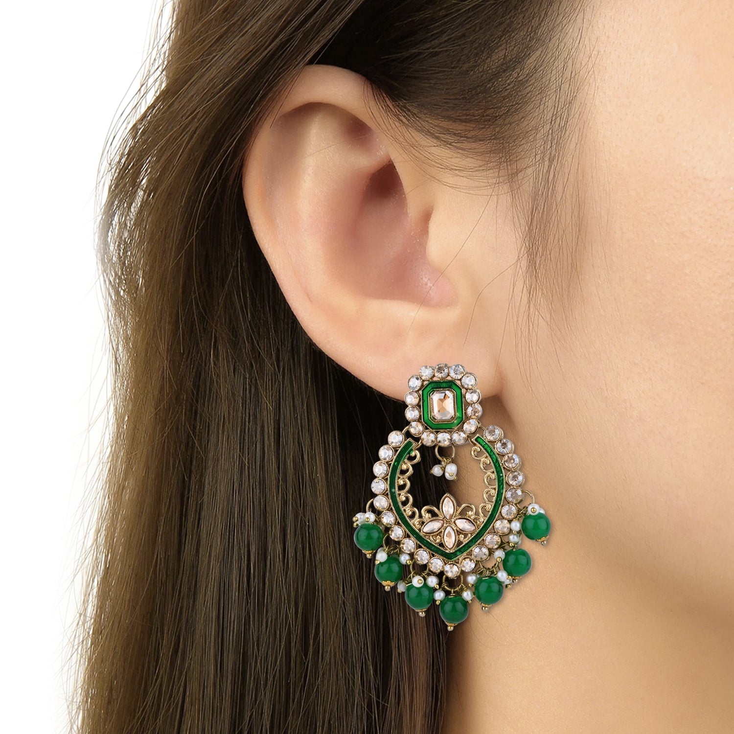 Fareeha Green Necklace Set