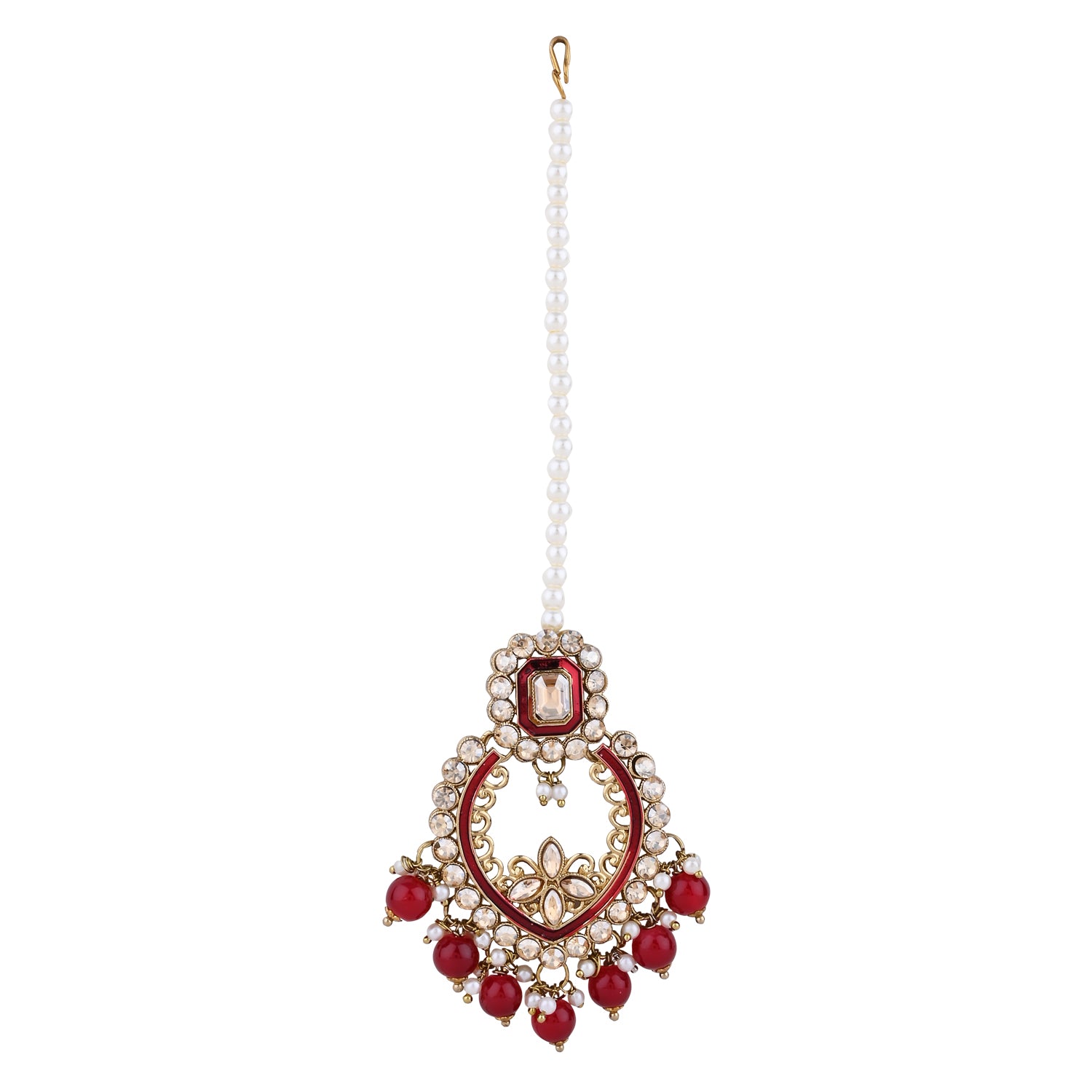 Fareeha Maroon Necklace Set