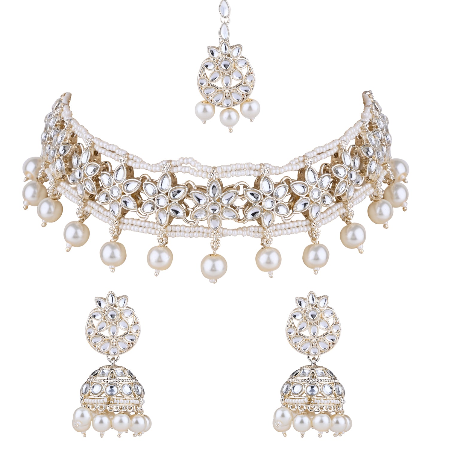 Sasha White Choker Set