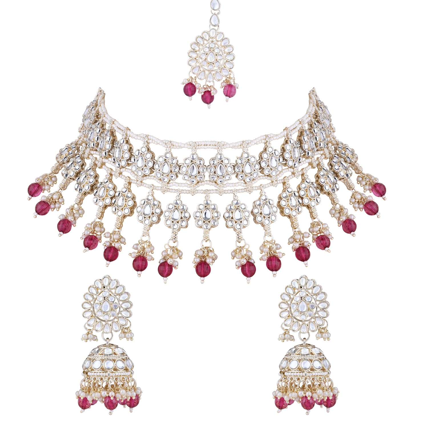 Aadhira Pink Choker Set