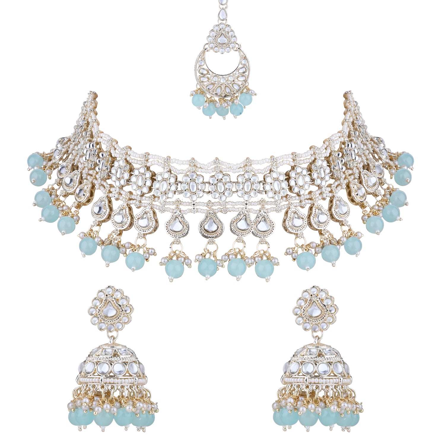 Arjita Turquoise Choker Set