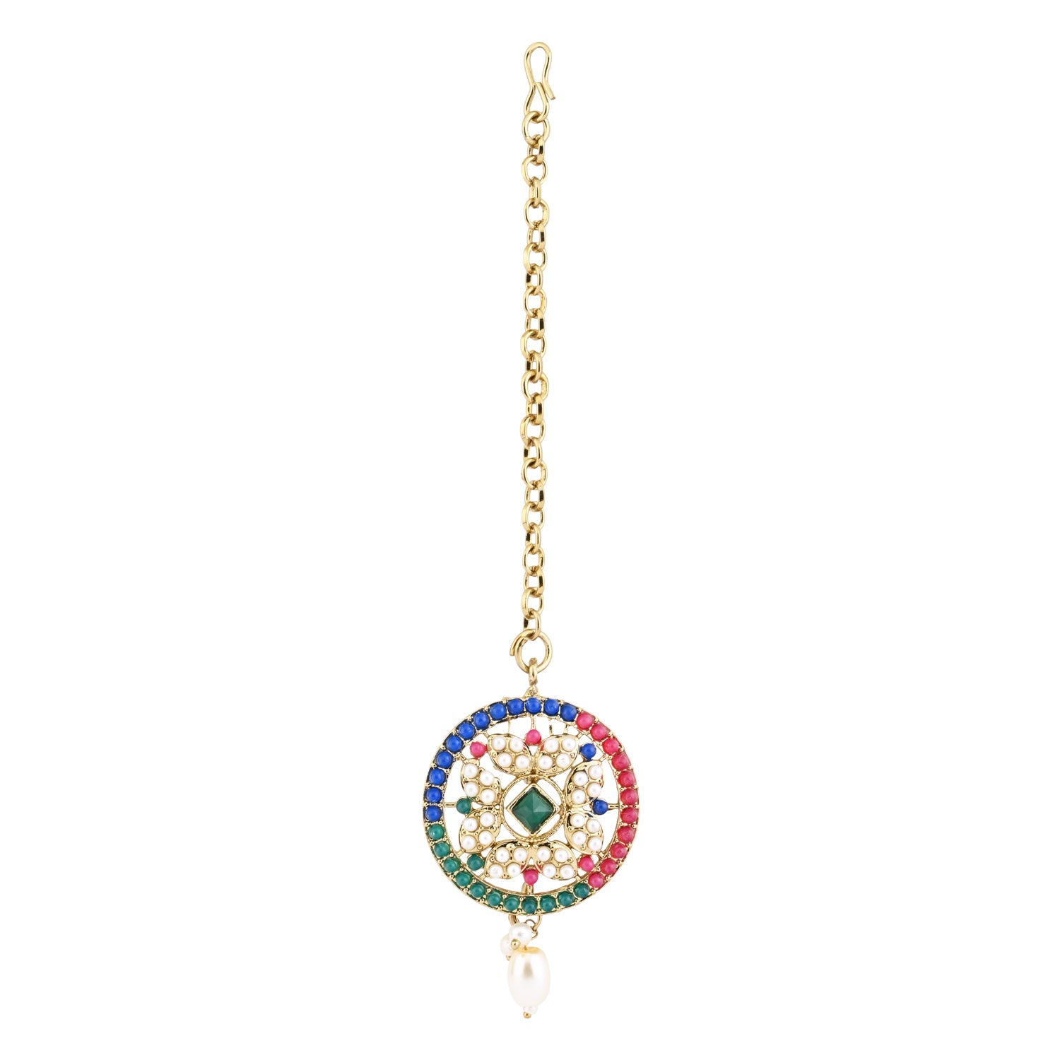Taanya - Multicolor Kundan Necklace Set