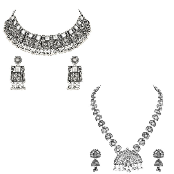 (Pack of 2) Oxidised Jewellery Set
