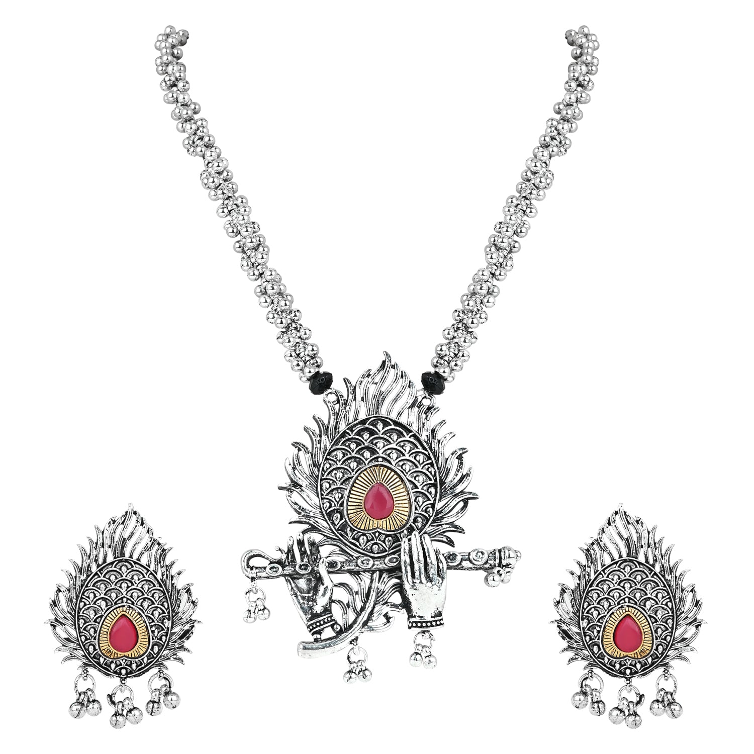 Krishna Flute Necklace Set