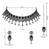 Lavika Black Oxidised Choker Set