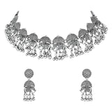 Hrida Oxidised Choker Set