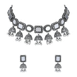 Zaina Oxidised Choker Set