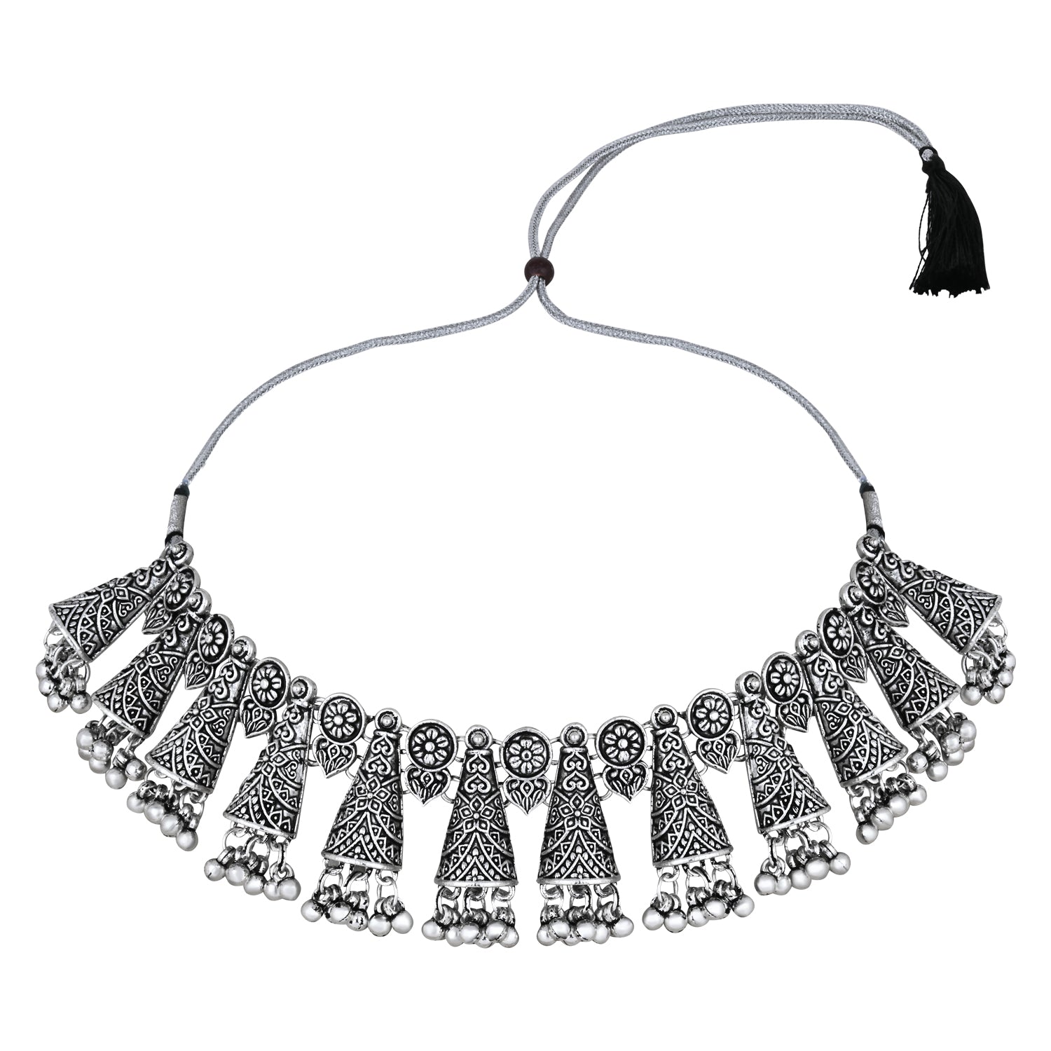 Tvesa Oxidised Necklace Set