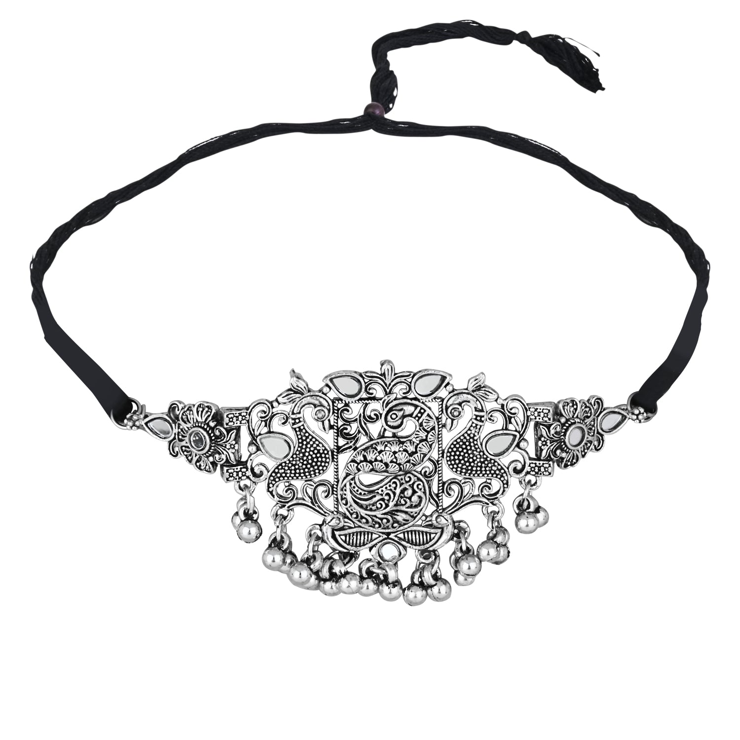 Ashwika Oxidised Choker Set