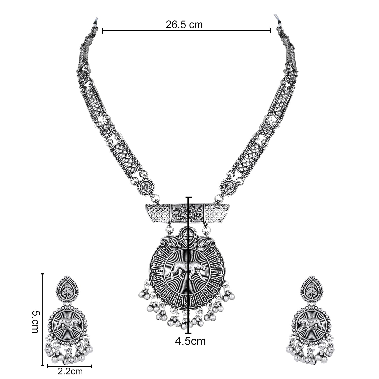 Sayuri Oxidised Necklace Set