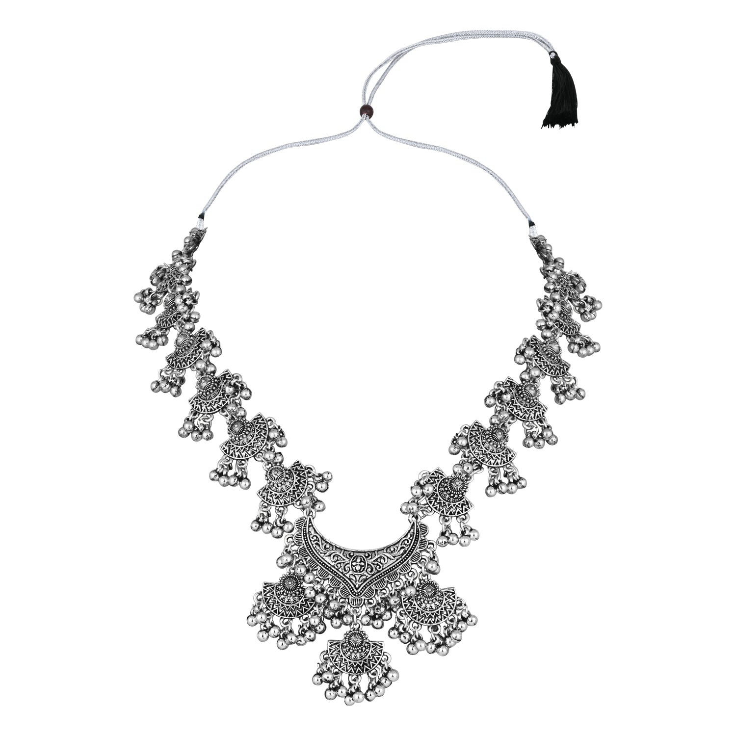 Jivitha Oxidised Necklace Set