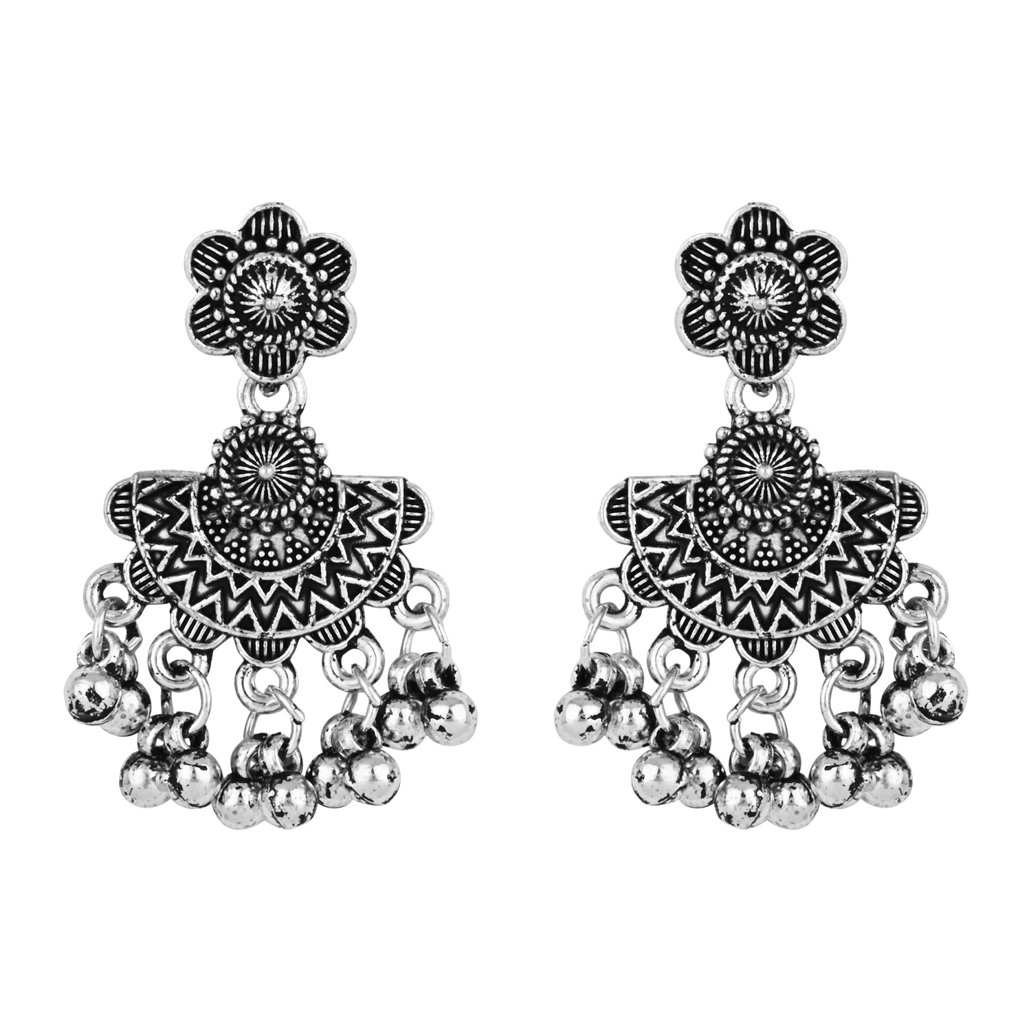 Jivitha Oxidised Necklace Set