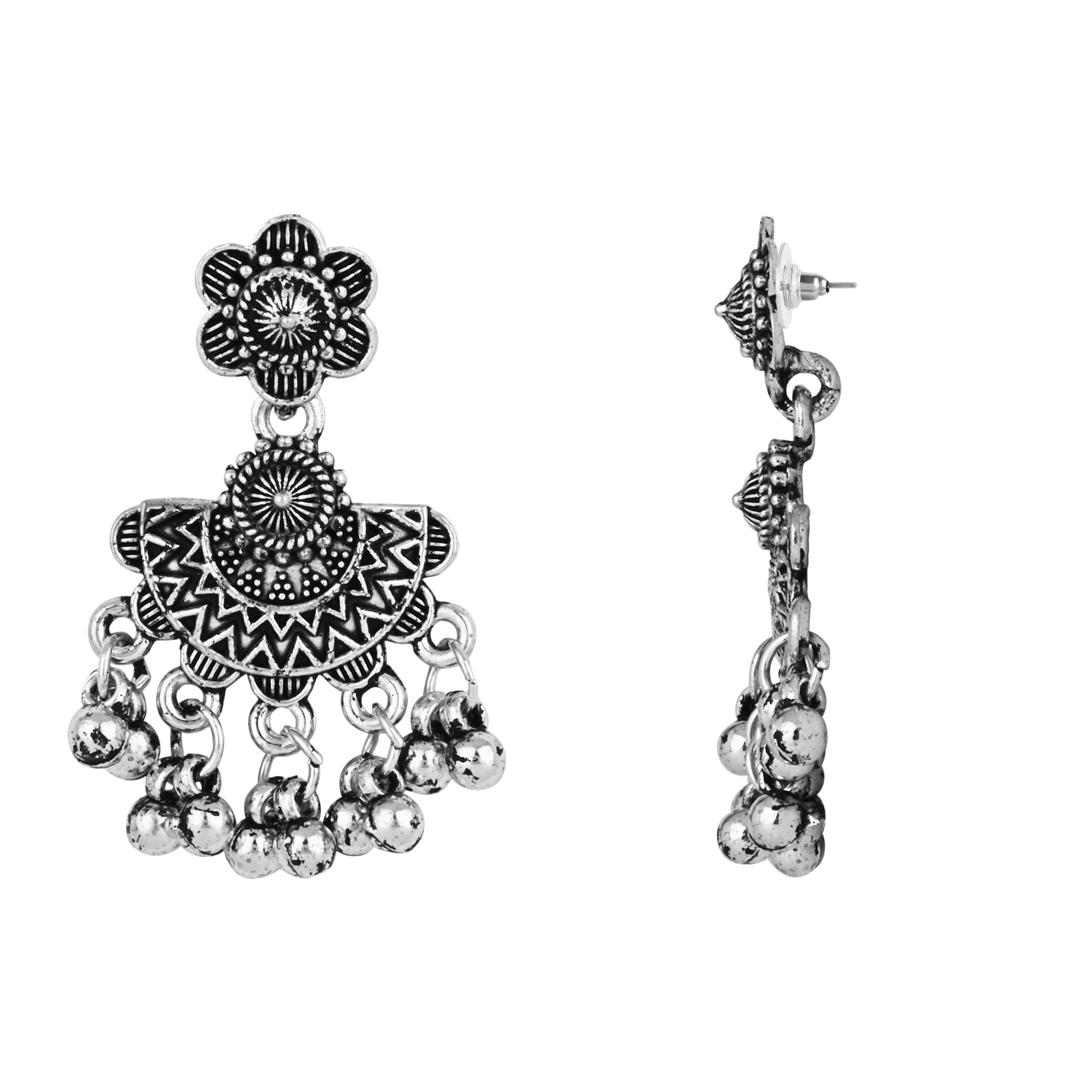 Jivitha Oxidised Necklace Set