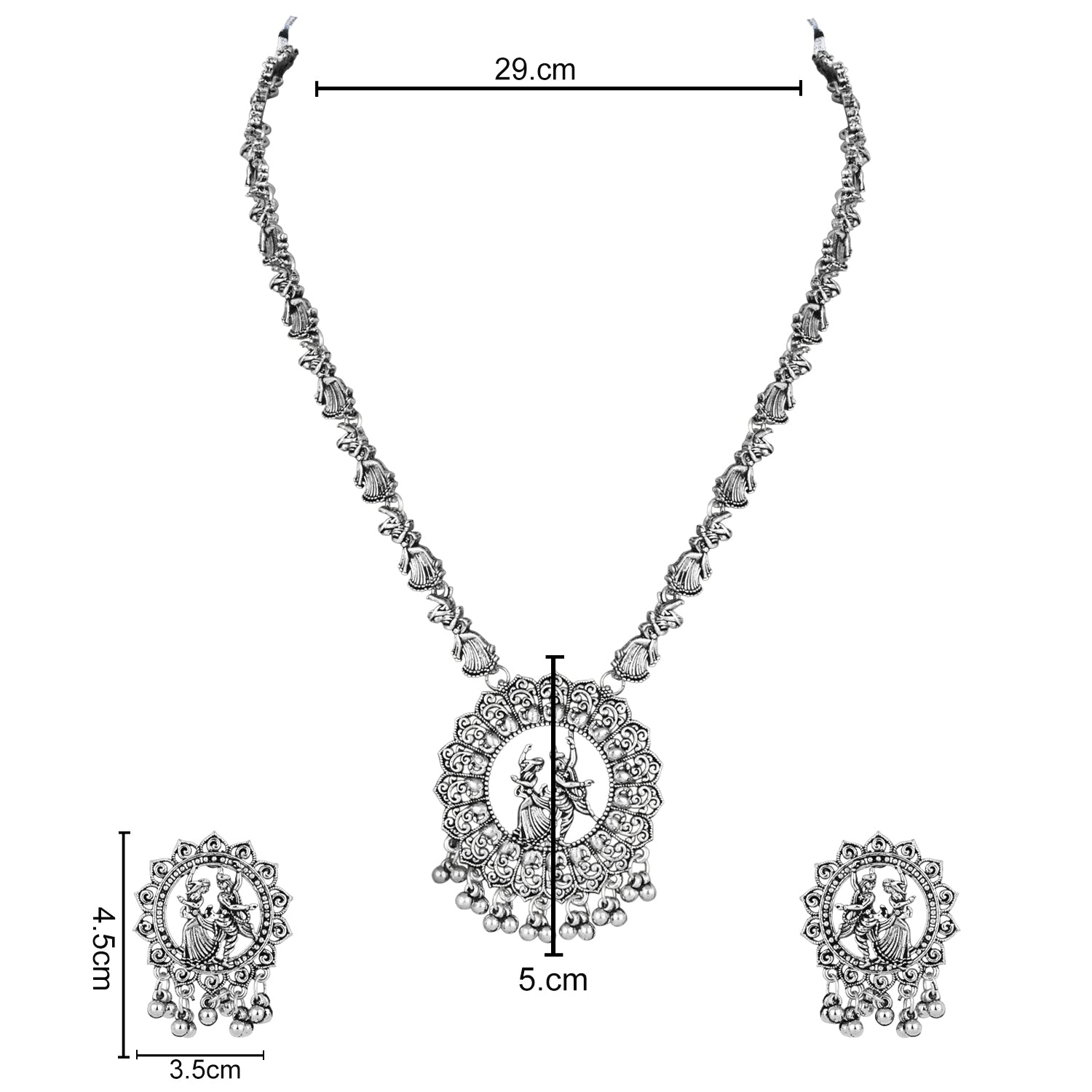 Lavita Oxidised Necklace Set