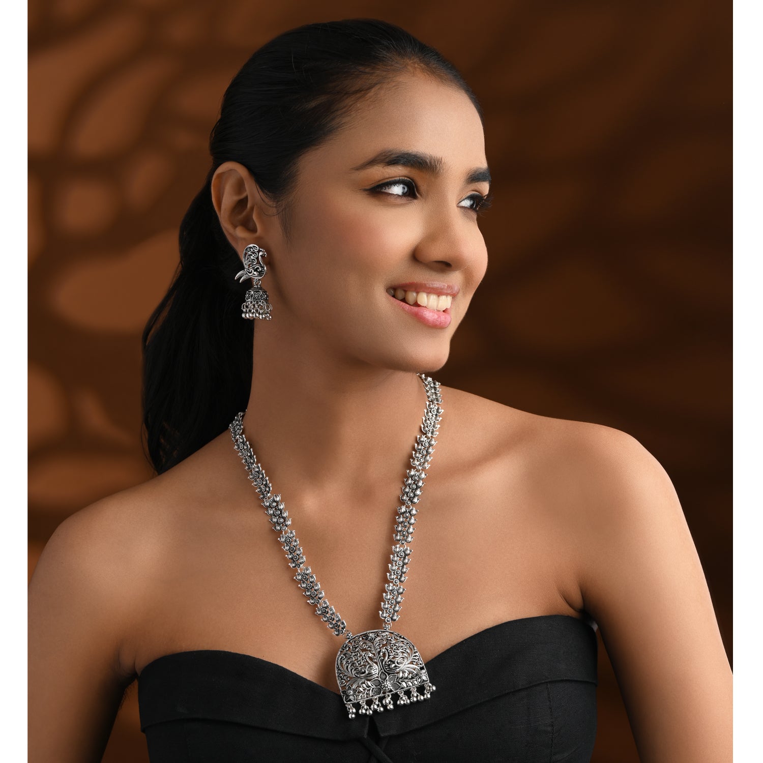 Tara Oxidised Necklace Set