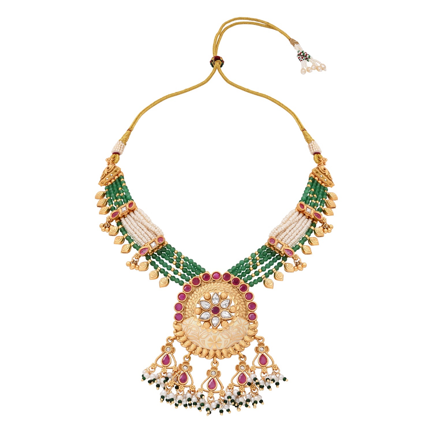 Astika Green Necklace Set