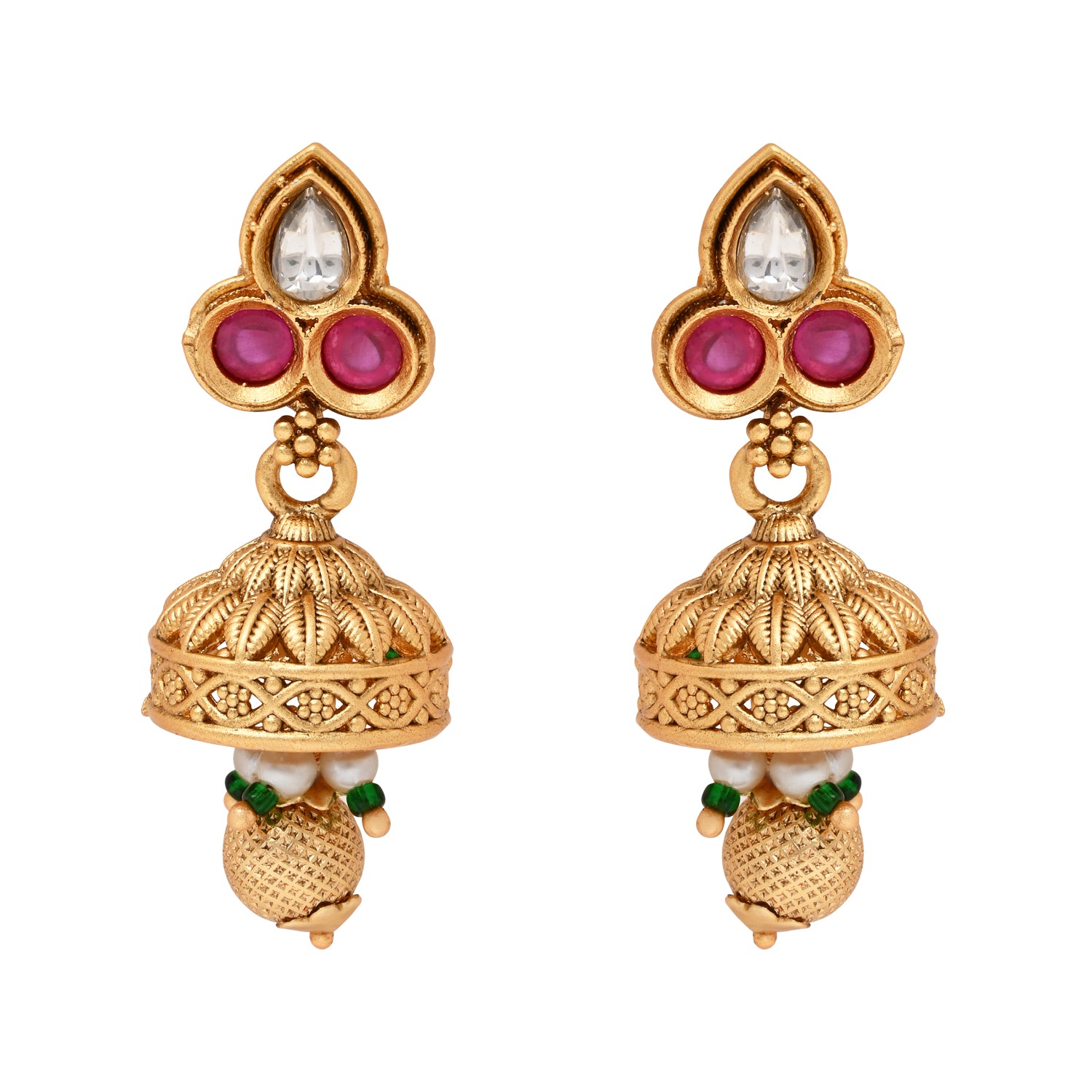 Hinal Green Necklace Set