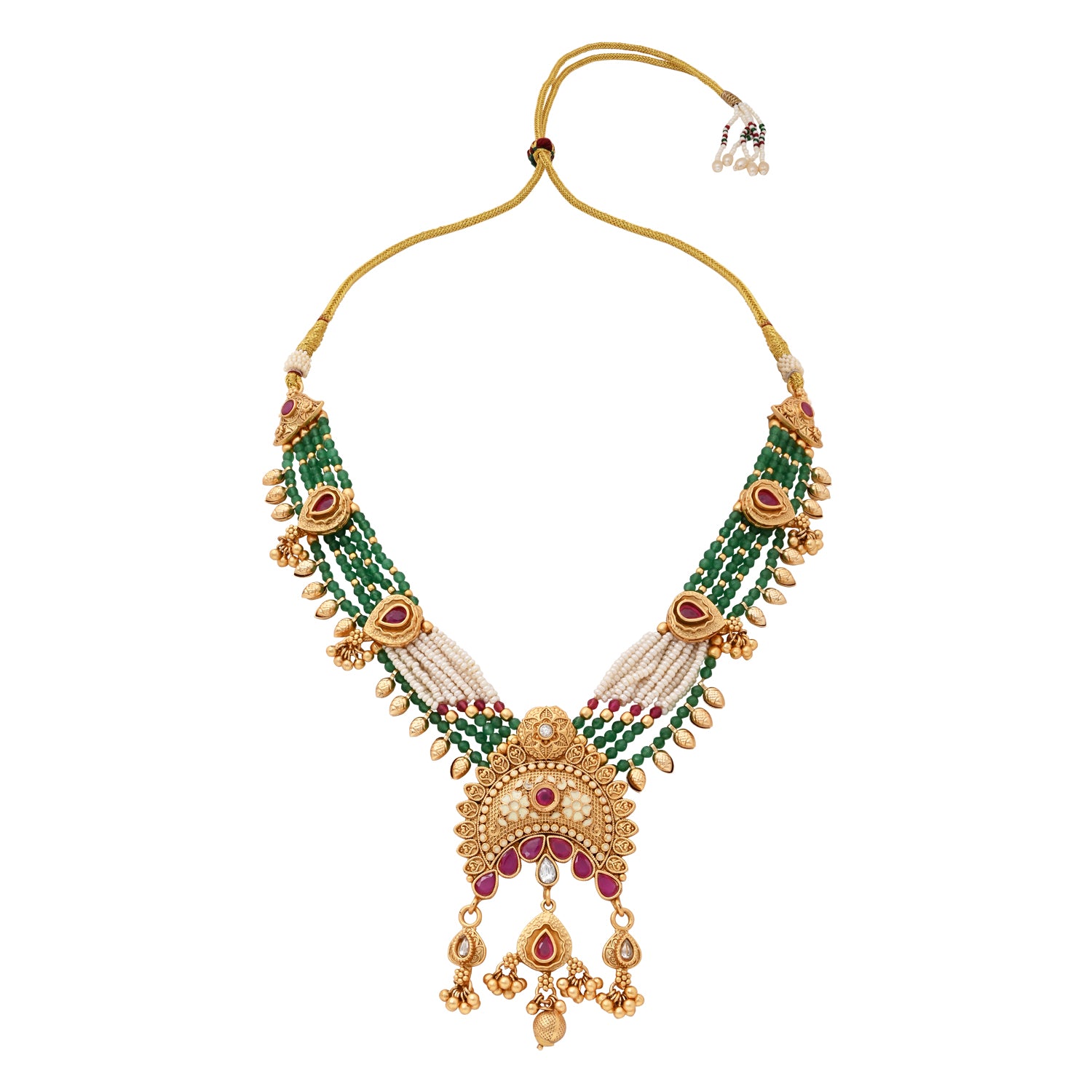 Swati Green Necklace Set