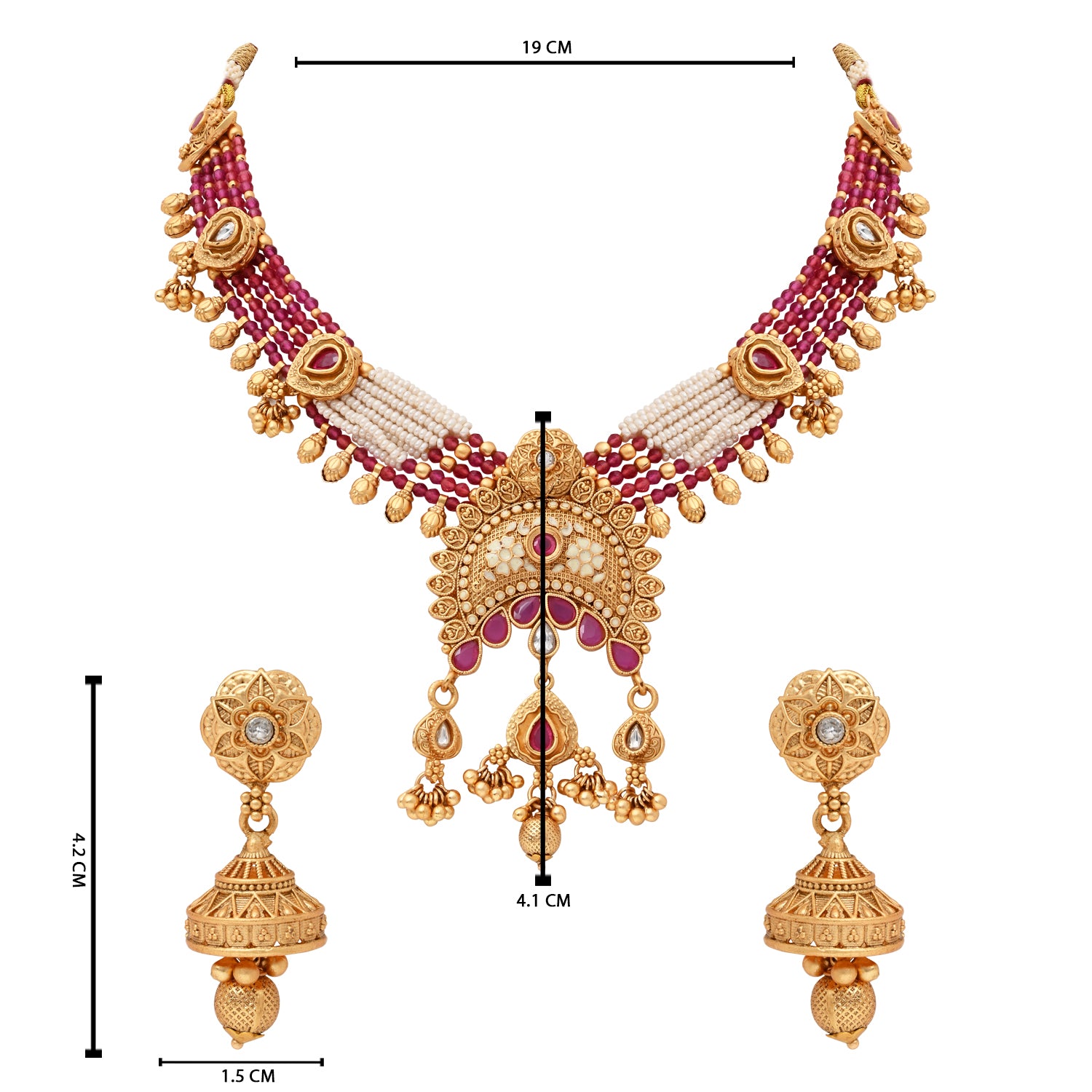 Swati Pink Necklace Set