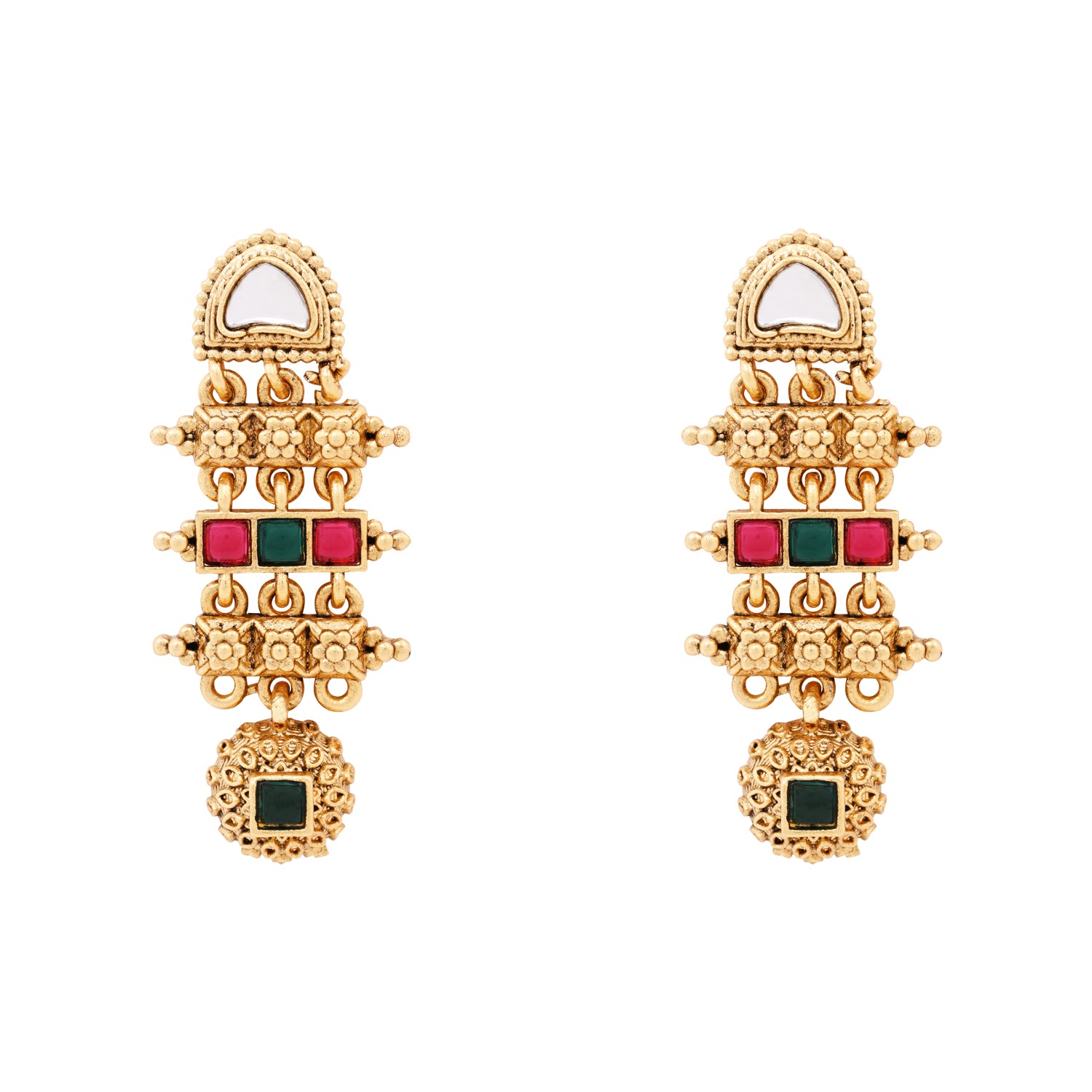 Zeisha - Traditional South Indian Matte Necklace Set