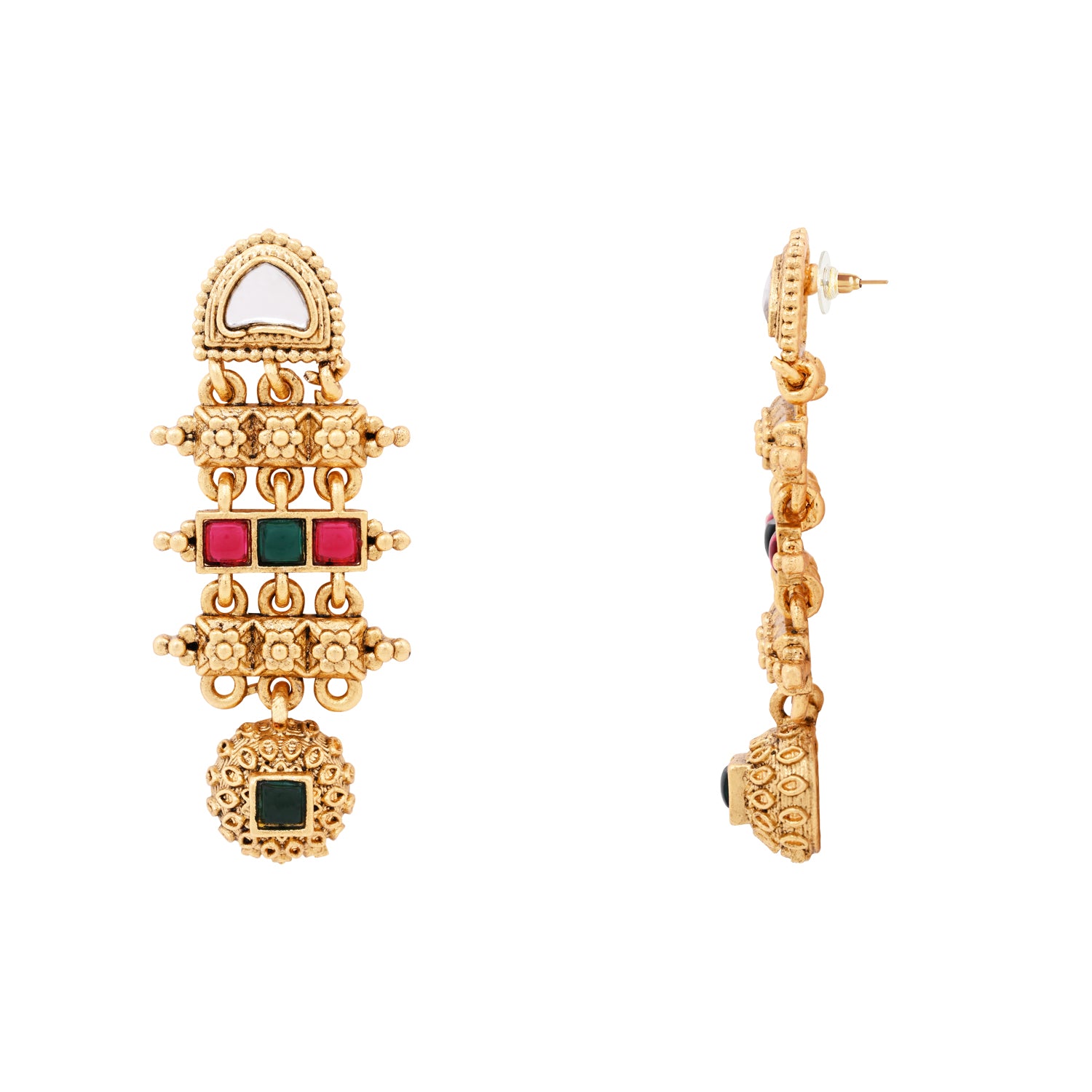 Zeisha - Traditional South Indian Matte Necklace Set