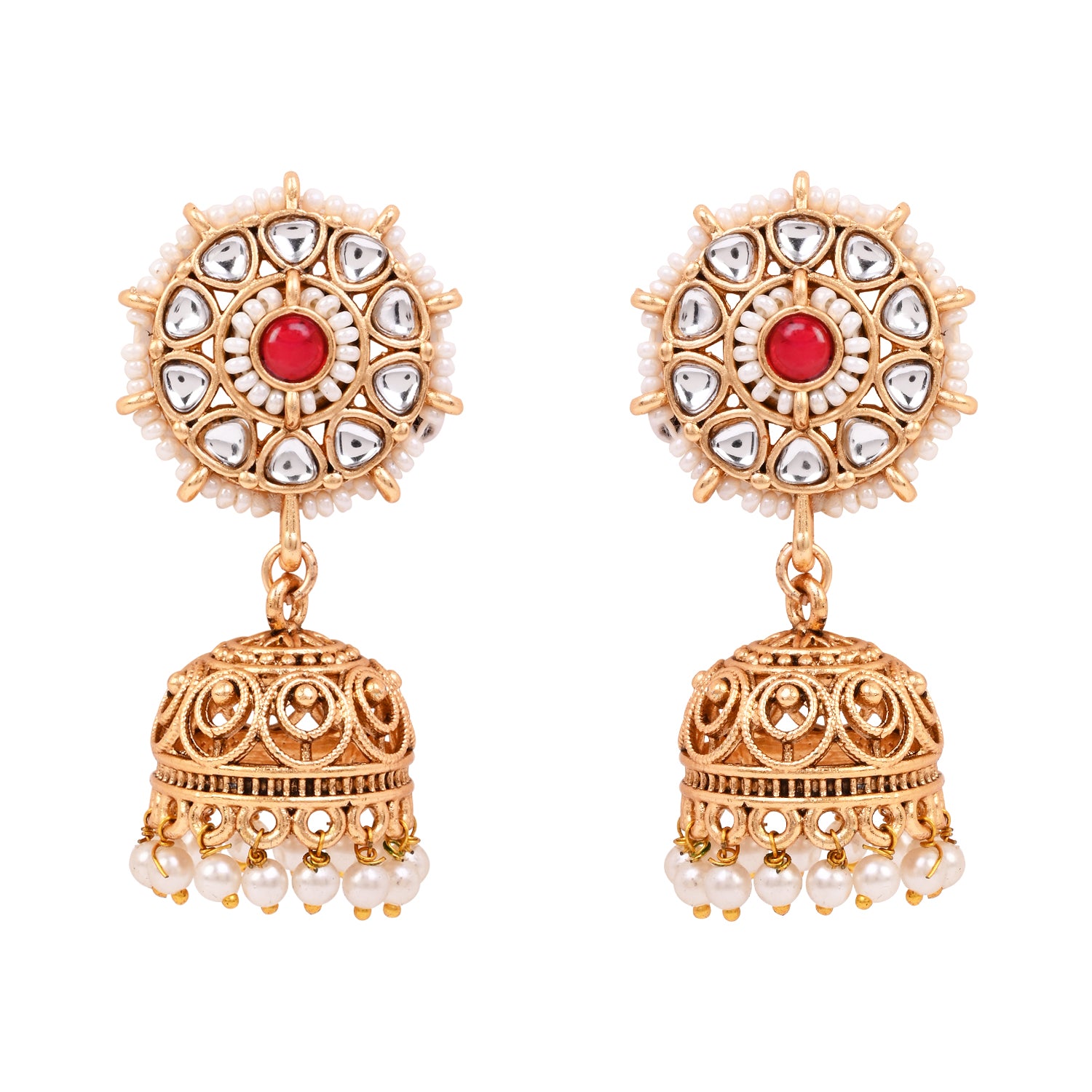 Ahiyaa - South Indian Pink Necklace Set