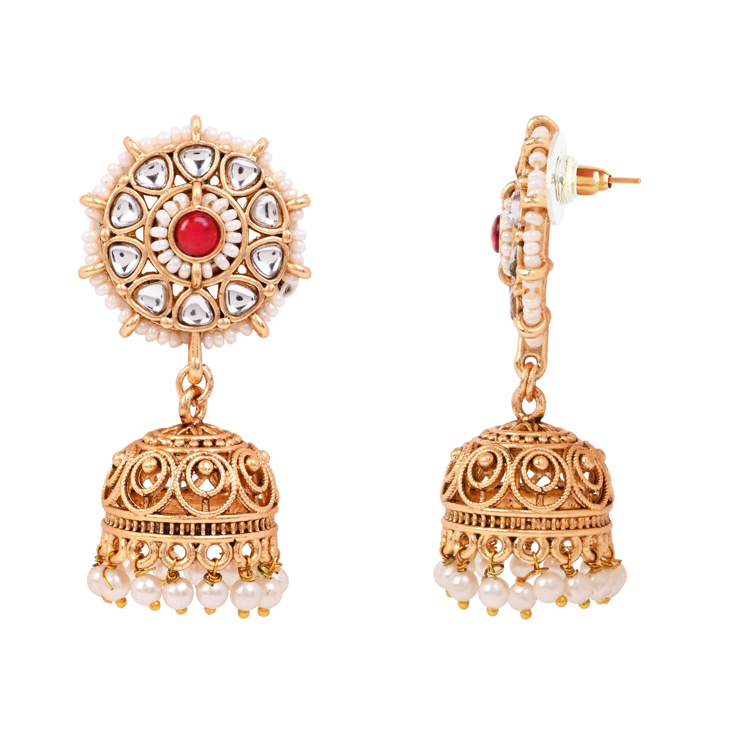 Ahiyaa - South Indian Pink Necklace Set