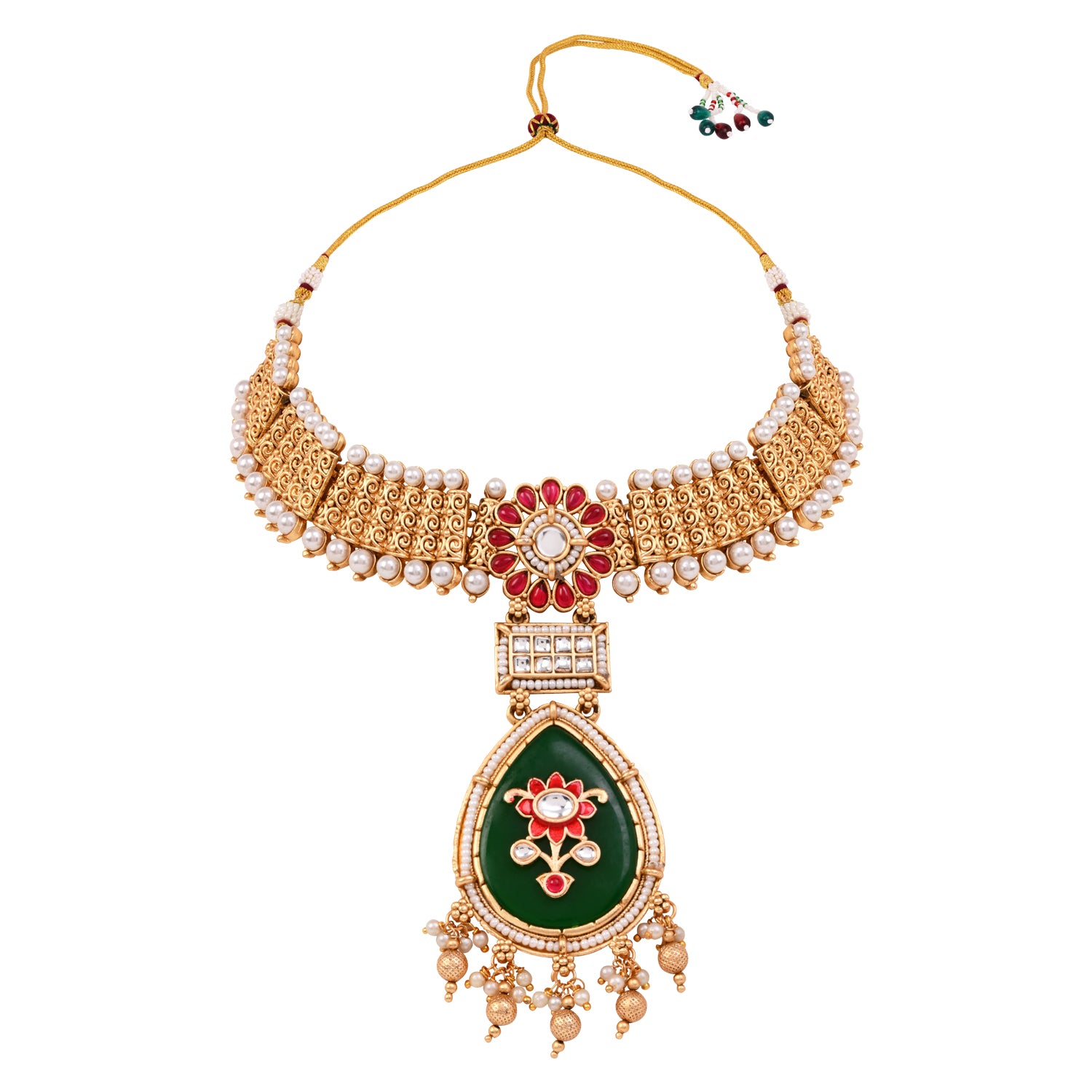 Inaaya - South Indian Matte Necklace Set