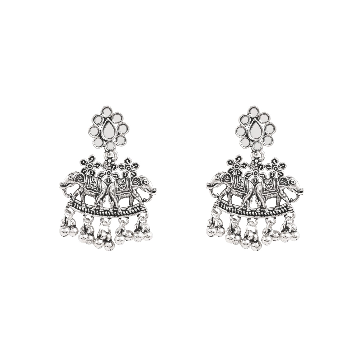 Elephant Charm Pendant - Statement Jewellery set