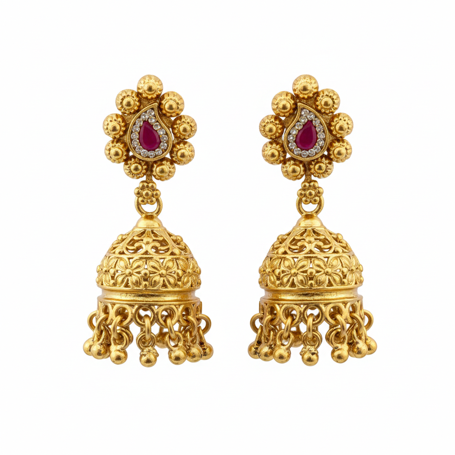 Prakriti- Heritage Floral Pendant Necklace