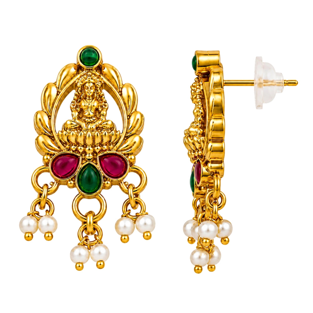 Anvika-Lakshmi Motif  Choker Necklace Set