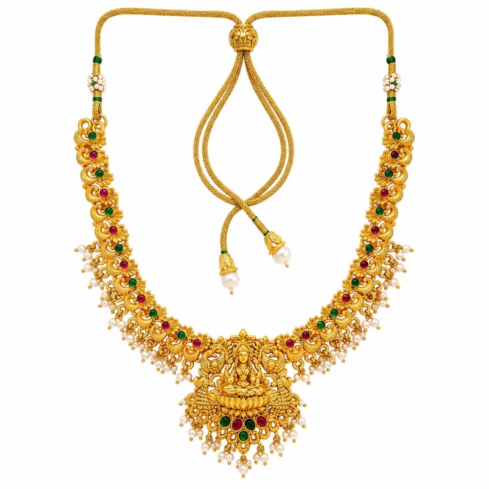 Sindhuja-Lakshmi Choker Temple Necklace Set