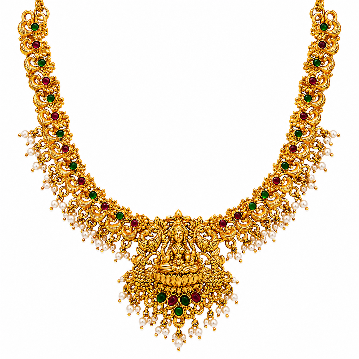 Sindhuja-Lakshmi Choker Temple Necklace Set