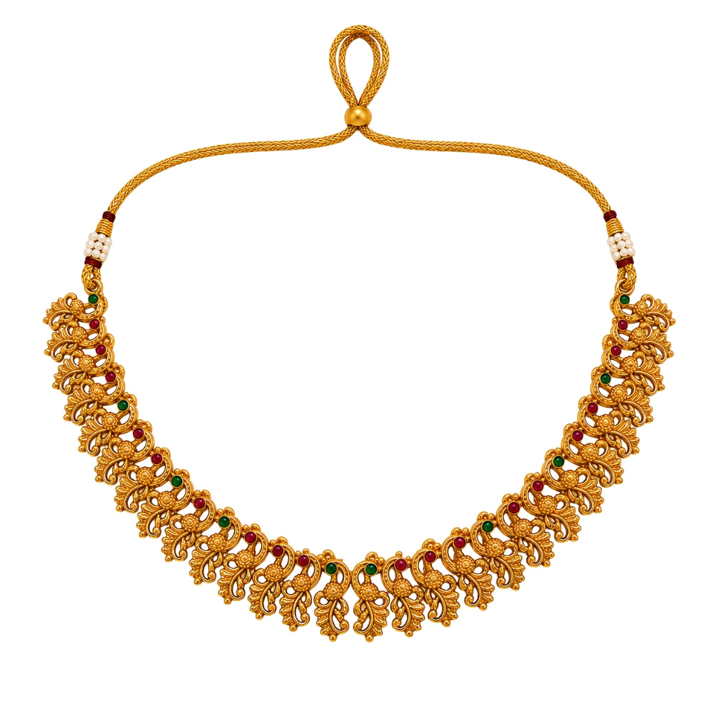 Mayurika- Peacock Temple Necklace Set