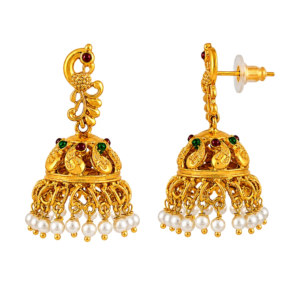 Mayurika- Peacock Temple Necklace Set