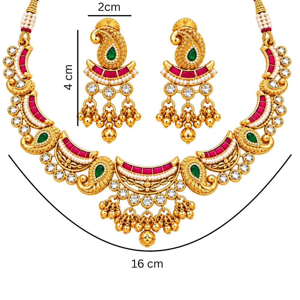 Narmin –  Kundan Choker Necklace Set
