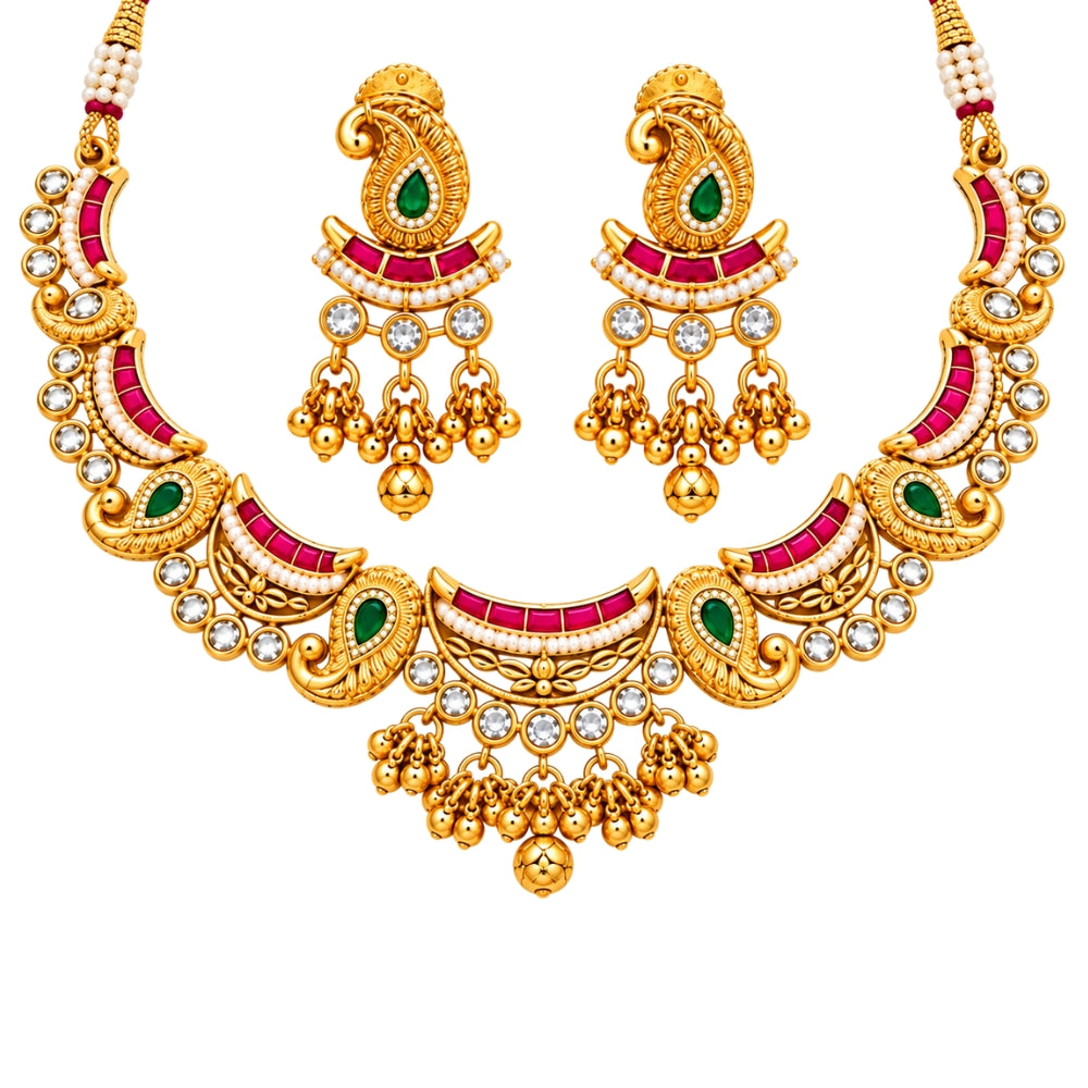 Narmin –  Kundan Choker Necklace Set