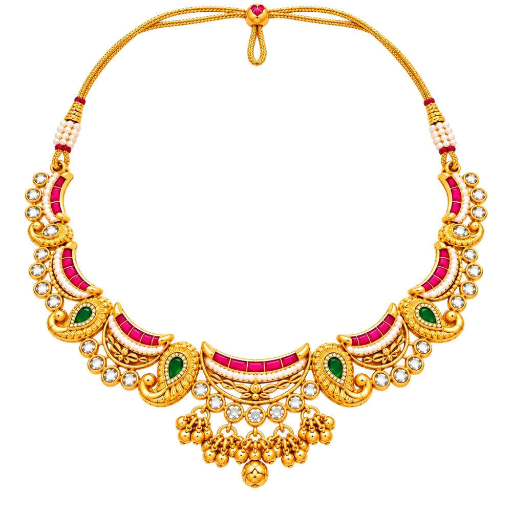 Narmin –  Kundan Choker Necklace Set