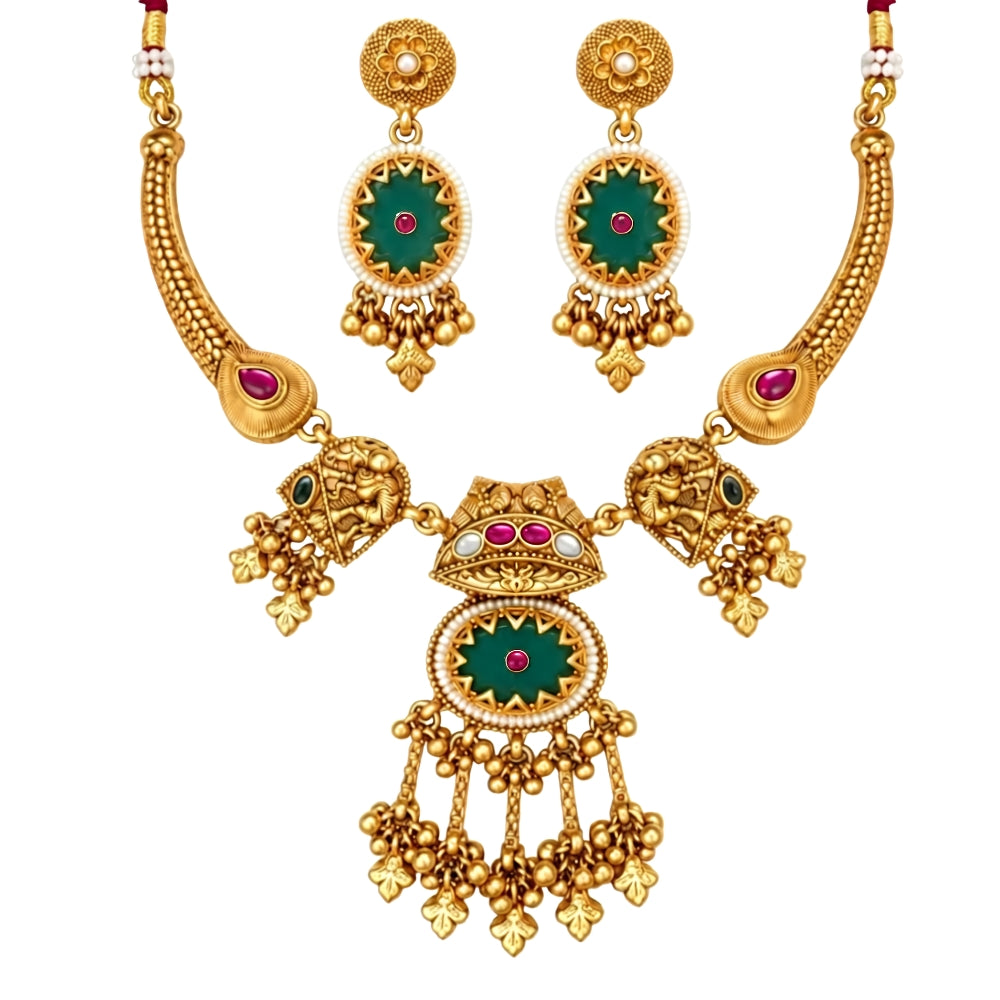 Aarshika – Statement Heritage Necklace Set