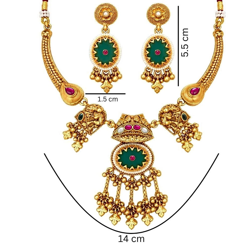 Aarshika – Statement Heritage Necklace Set