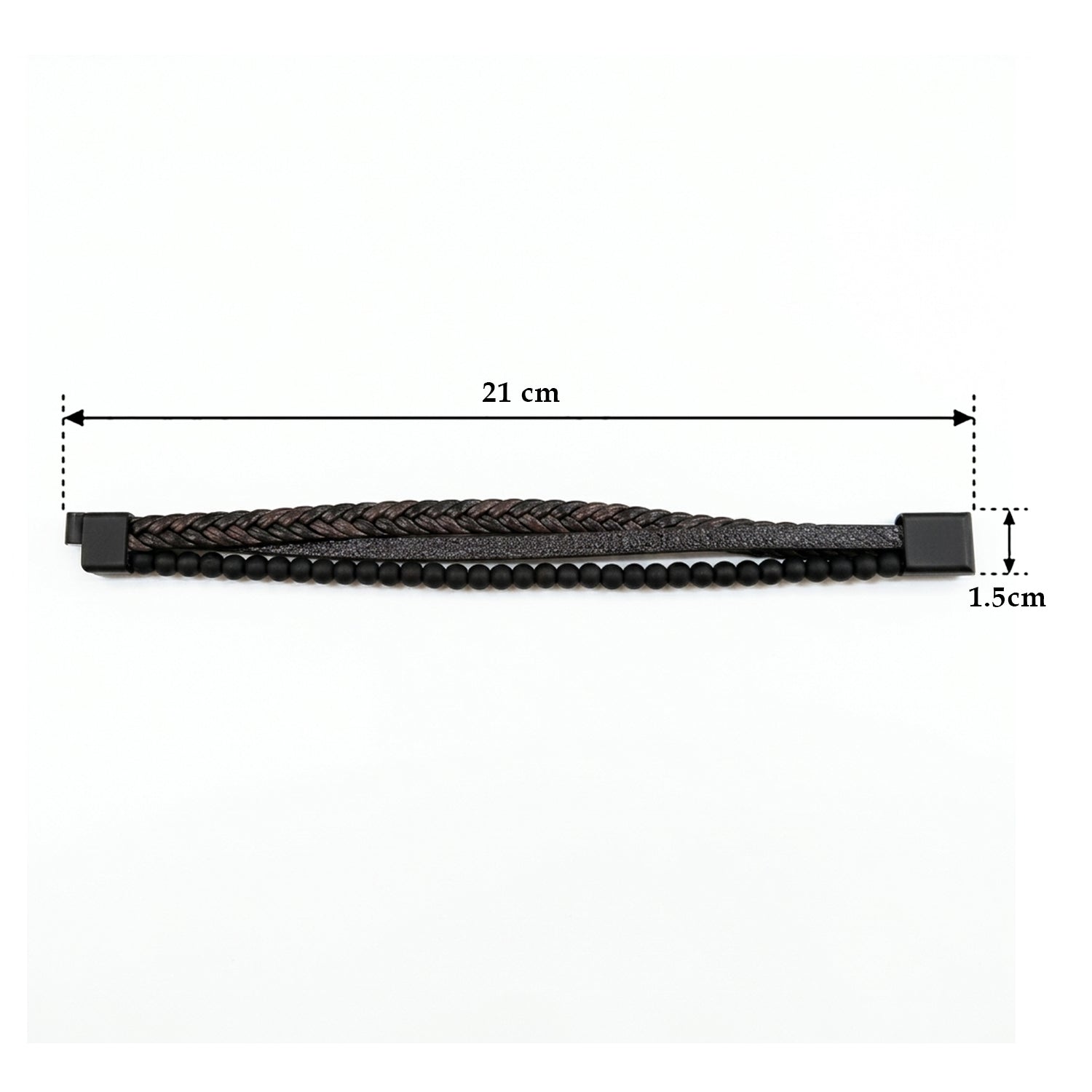 Rishit- Men's Wraparound Leather Bracelet