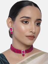 (Pack of 2) Kundan & Pearl Jewellery Set